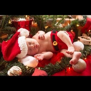 Newborn Santa Crochet Outfit